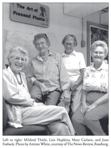 Joan Fosback, Mildred Theile,Lois Hopkins, Mary Carlson